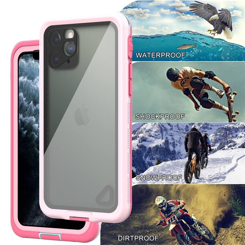IPhone 11 Pro Lifeproof Case Wterproof Phone Purse Best Waterprooof Puch voor iPhone 11 Pro (roze) met transparante achterkant