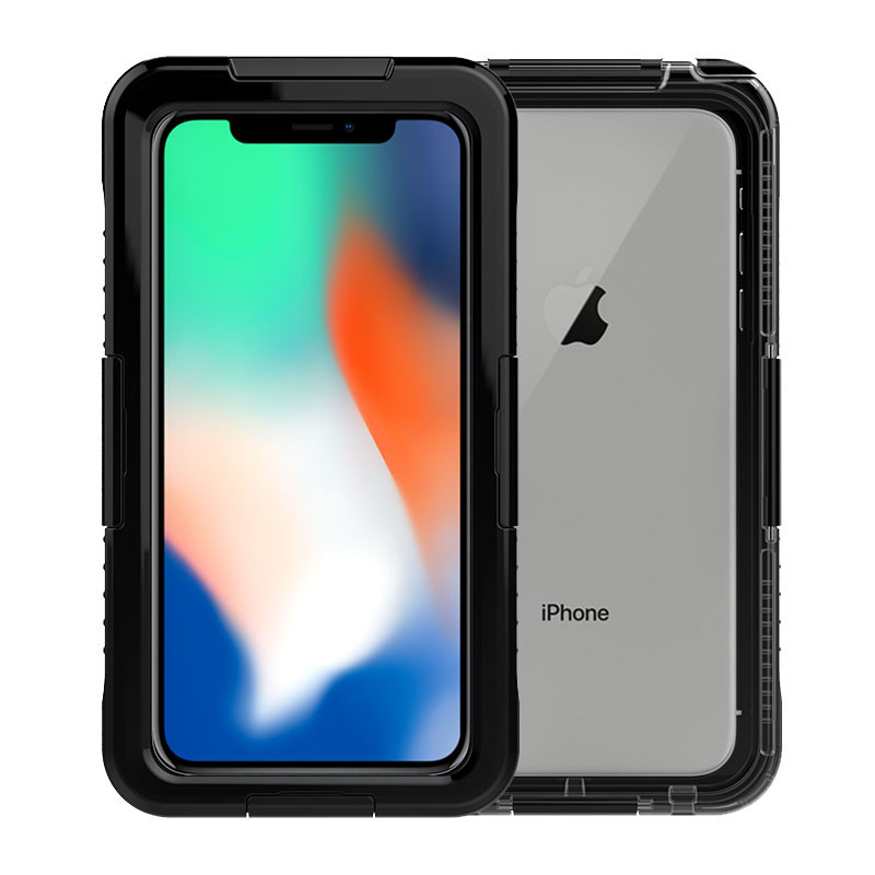 Apple iPhone XS Max waterdichte behuizing voor zwemmen (zwart)